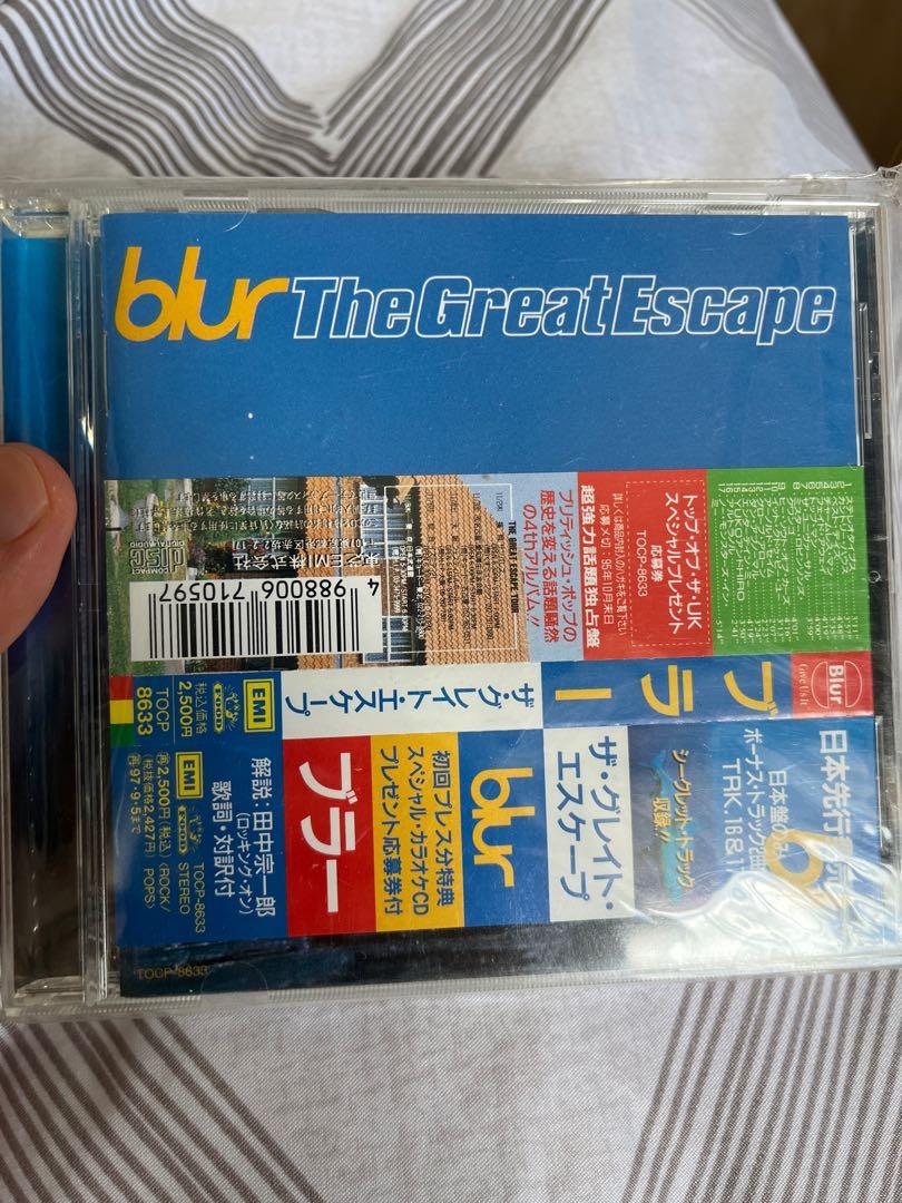 日版連側紙blur The Great Escape 興趣及遊戲 音樂樂器 配件 音樂與媒體 Cd 及dvd Carousell