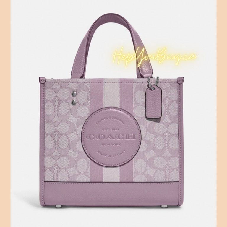 💜新到‼️召喚紫色控💜 Coach Mini Tote 22 芋紫色細Tote 【預訂直送