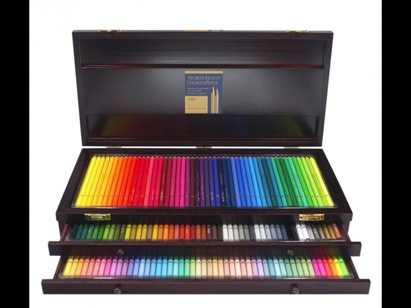 Holbein 油性色鉛筆 150色 木製ケース 【公式通販】