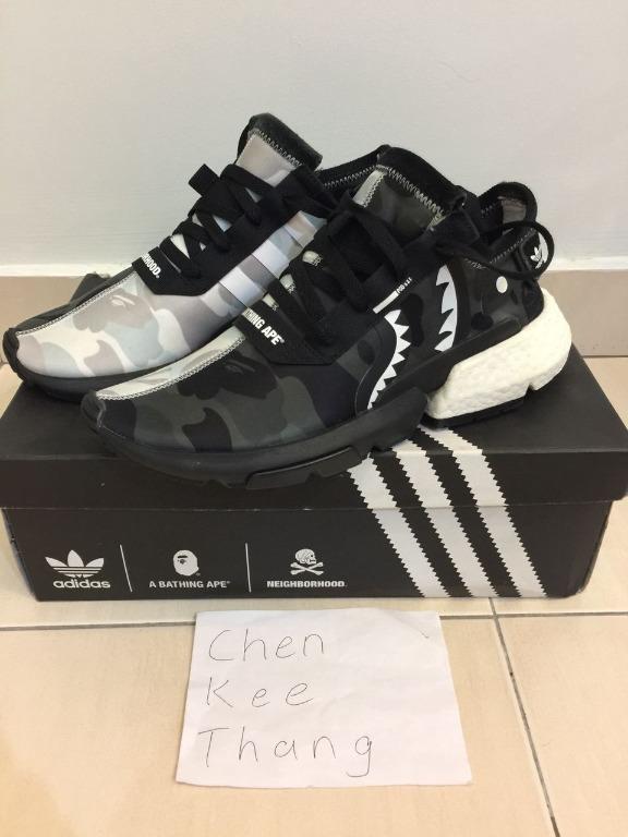 Adidas POD S3.1 Bape x Neighborhood, Men's Fashion, Footwear