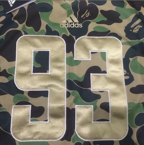 Adidas x bape football jersey best sale