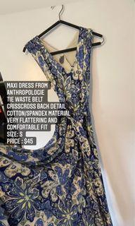 Anthropologie maxi dress