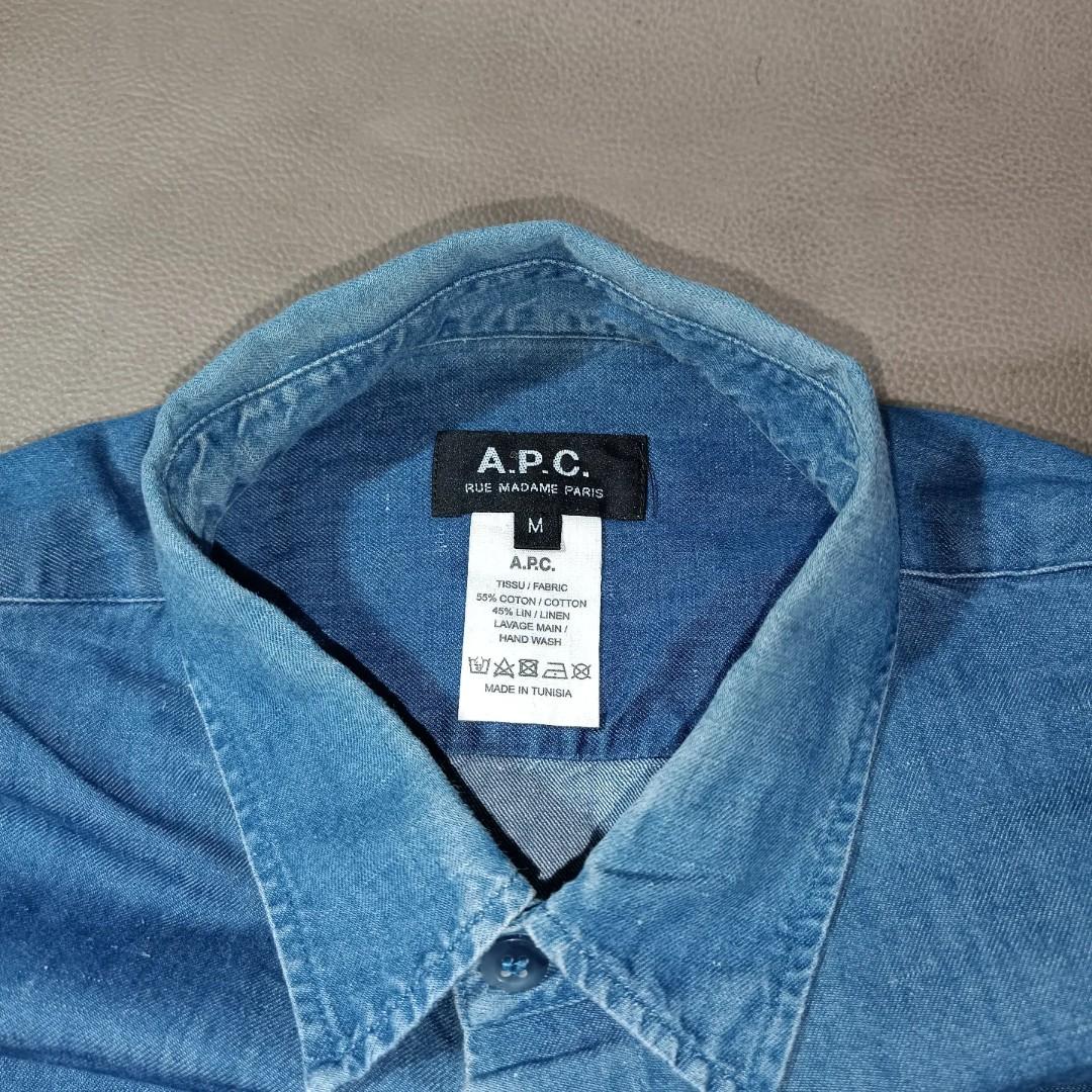 A.P.C Denim Shirt Long Sleeve Size M 