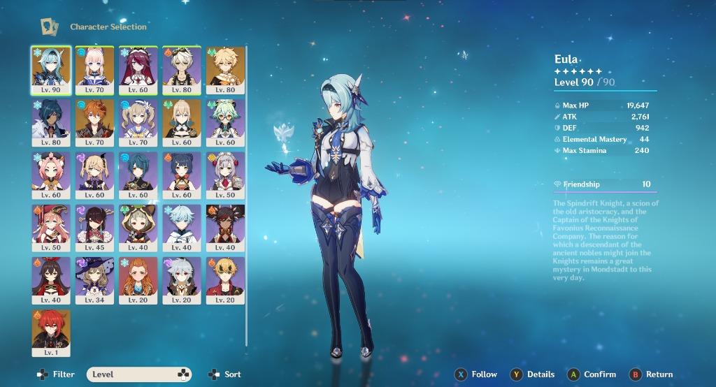 Ar 55 Genshin Impact Account For Sale Video Gaming Video Games Others On Carousell