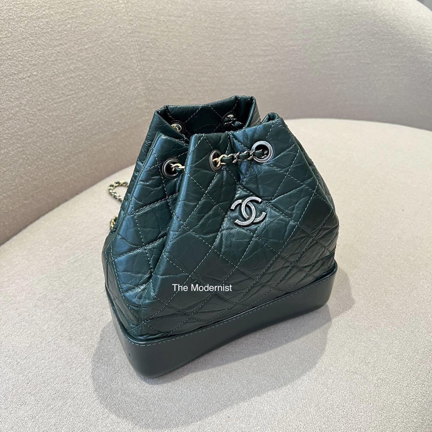 Chanel Small Green Gabrielle Backpack