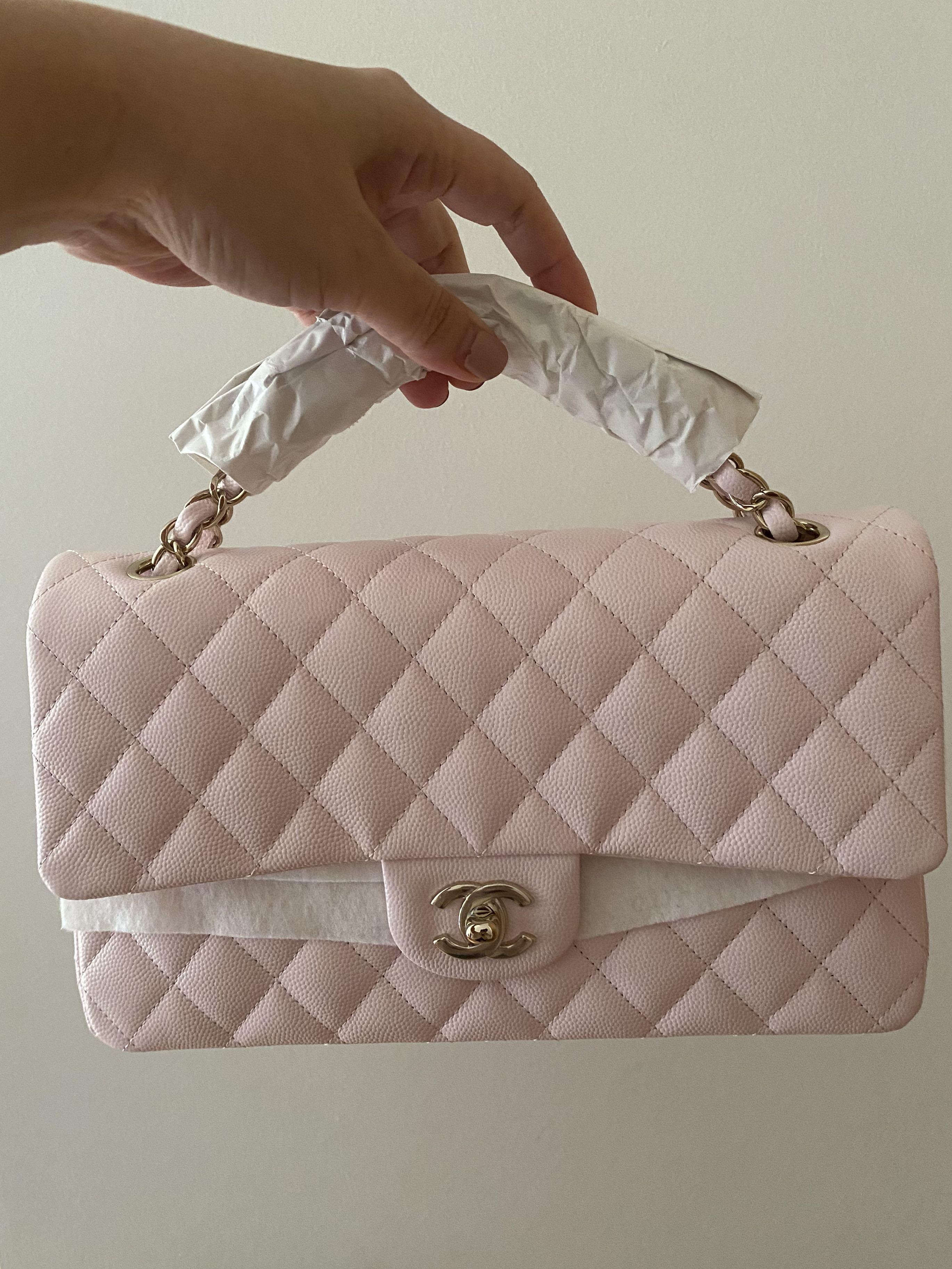 CHANEL, Bags, Chanel Quilted Zip Card Holder Light Pink Authentic