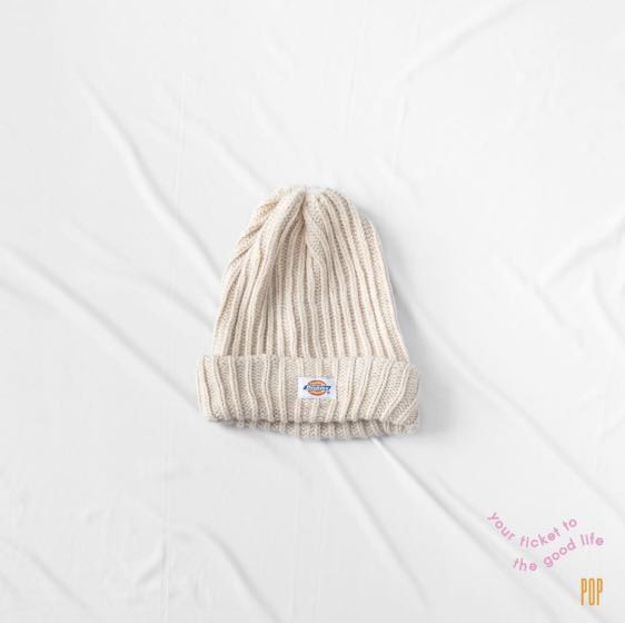Beige Dickies Beanie Hat, Fesyen Pria 