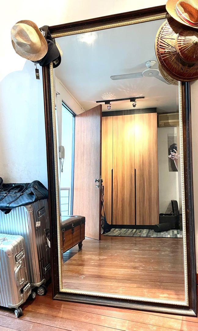 Big vintage stand mirror, Furniture & Home Living, Home Decor, Mirrors on Carousell