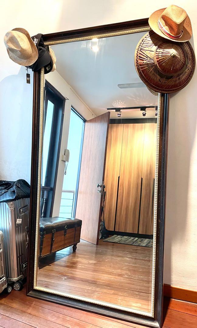 Big vintage stand mirror, Furniture & Home Living, Home Decor, Mirrors on Carousell