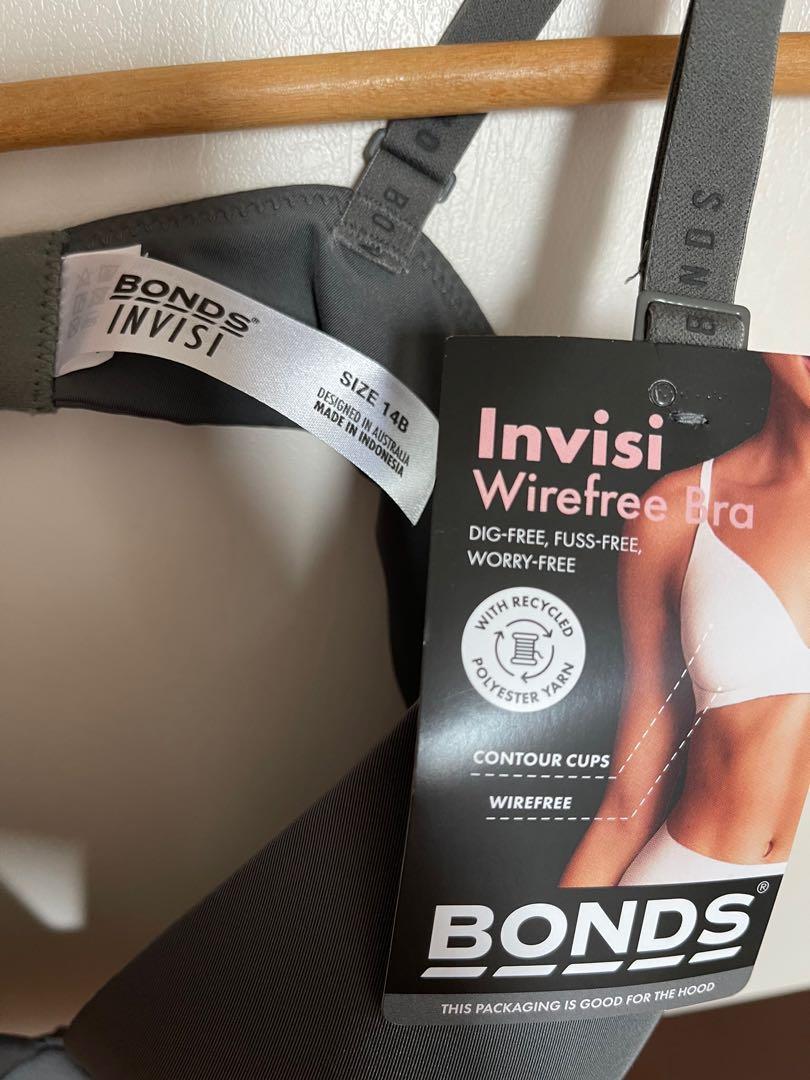 Bonds Women's Invisi Underwire T-Shirt Bra - Black