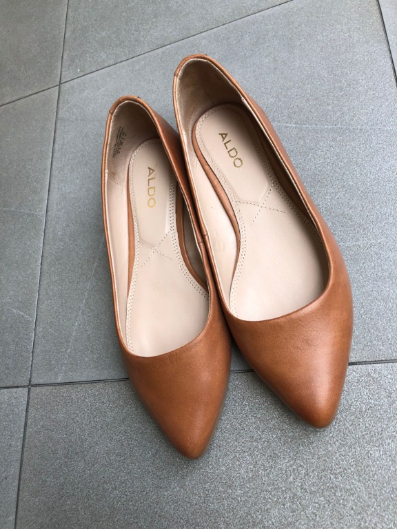 Aldo brown flats clearance