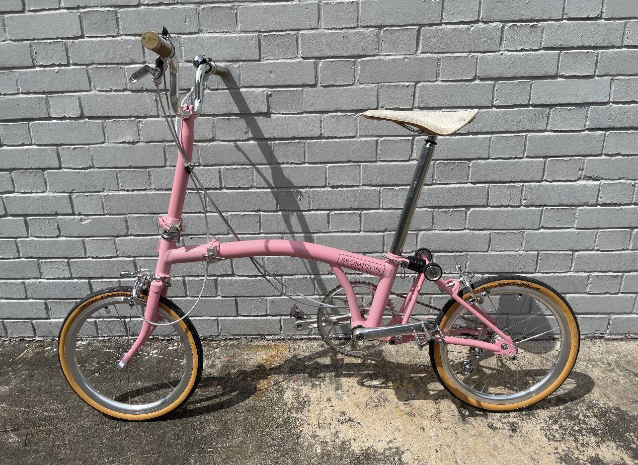 Brompton on sale baby pink