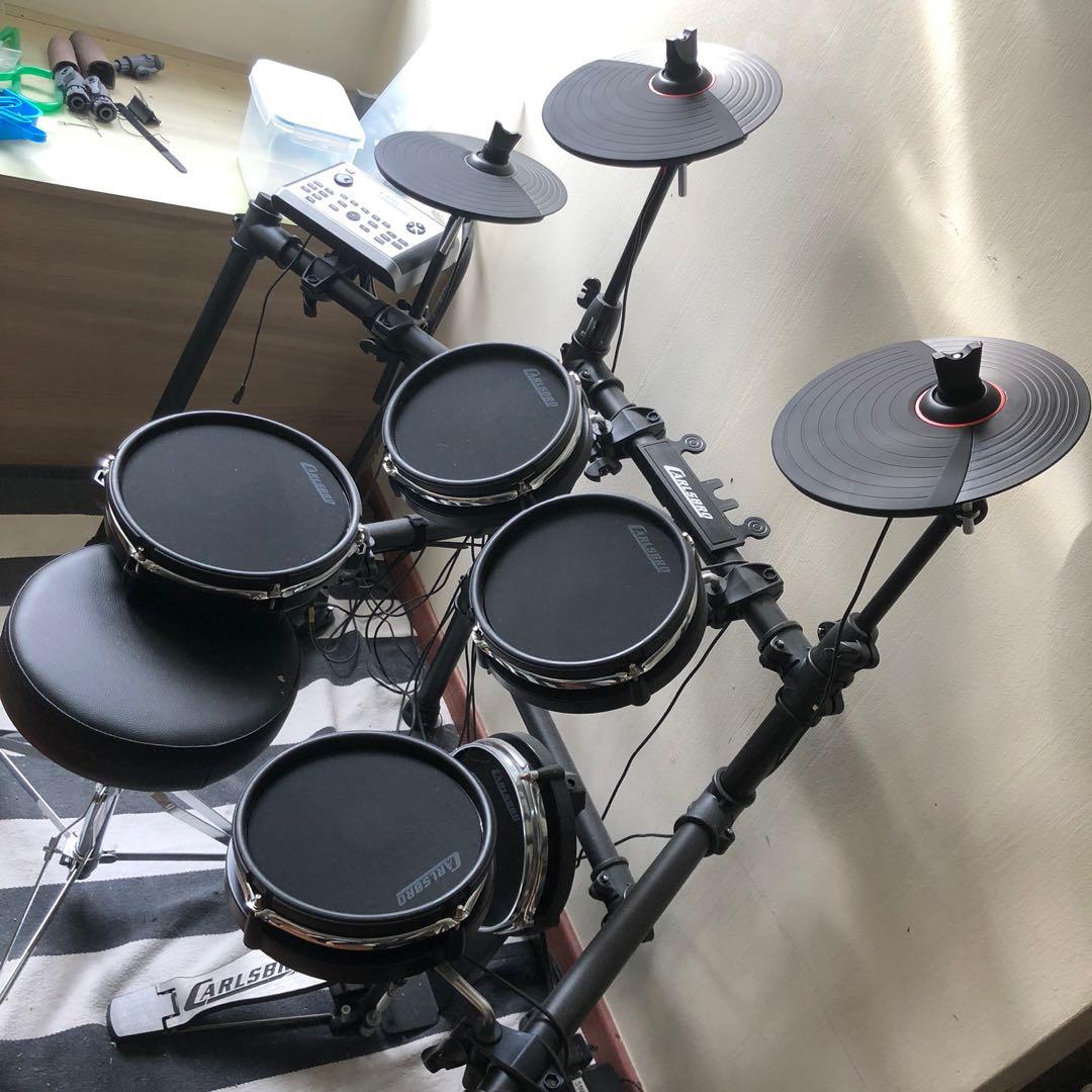 Carlsbro CSD400 Electronic Electric Drum Kit Set, Hobbies & Toys, Music
