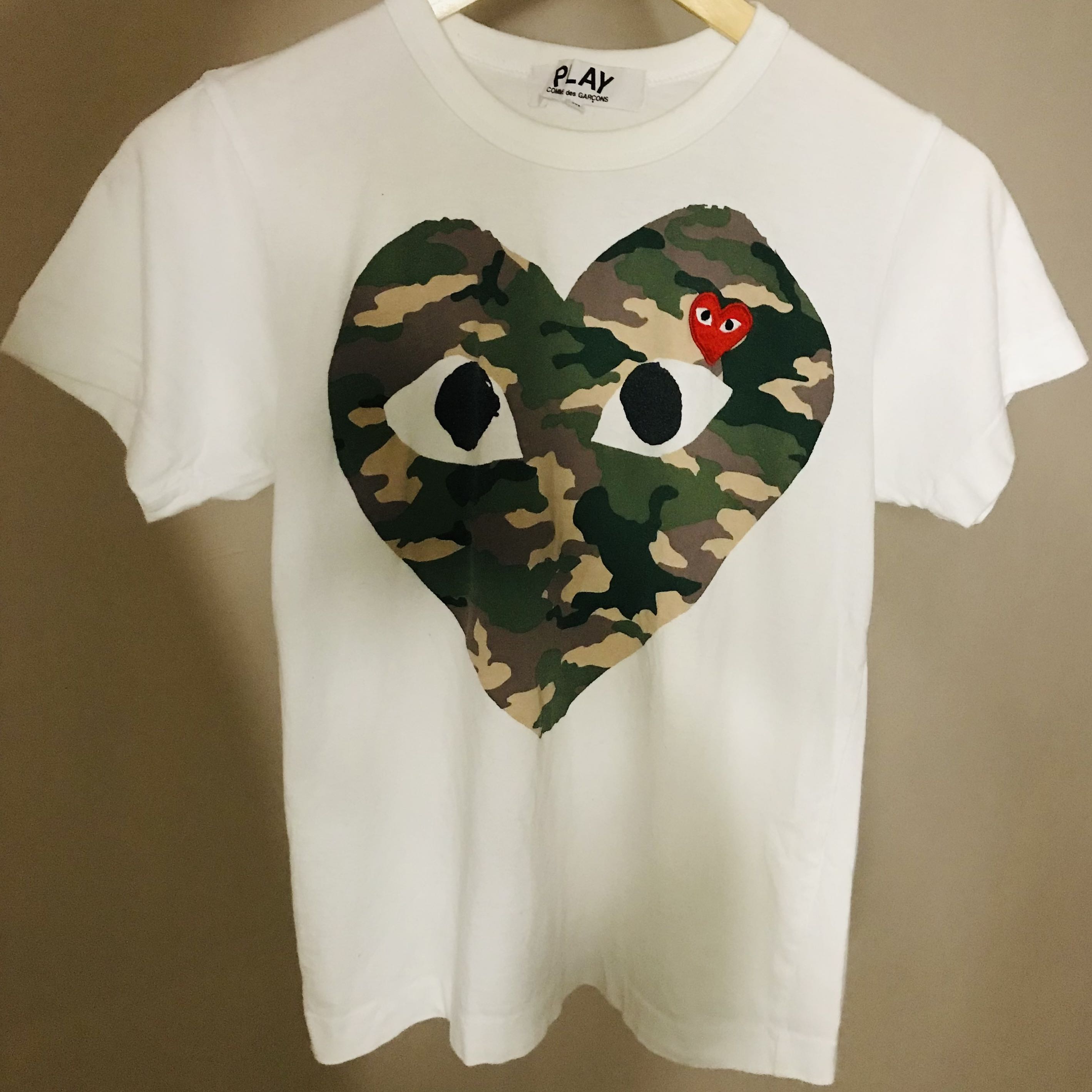 Comme Des Garçons Play camouflage-print Cotton T-shirt - Farfetch