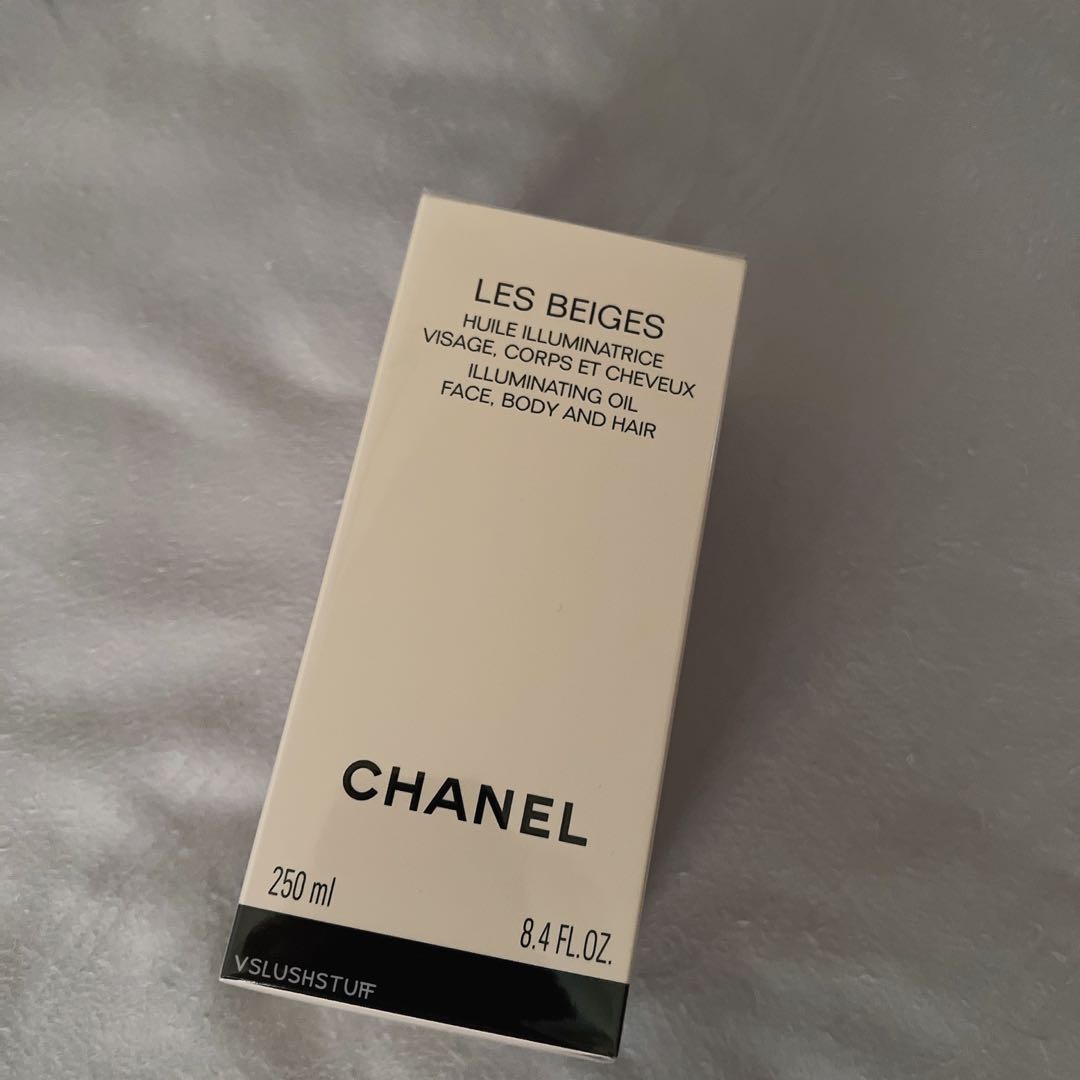 CHANEL LES BEIGES ILLUMINATING OIL FOR FACE, BODY AND HAIR. 250ml /8.4Fl Oz