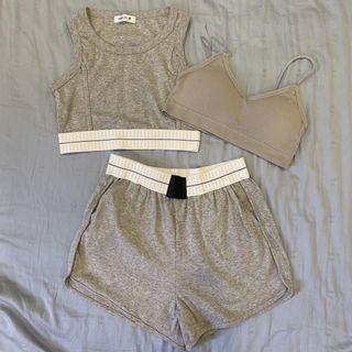 Crop Singlet + Bottom + Bralet