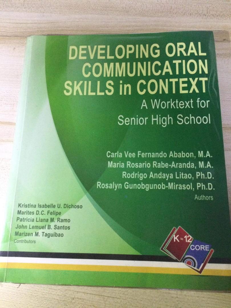 Developing Oral Communication Skills in Context GR 11 STEM, Hobbies & Toys, Books & Magazines