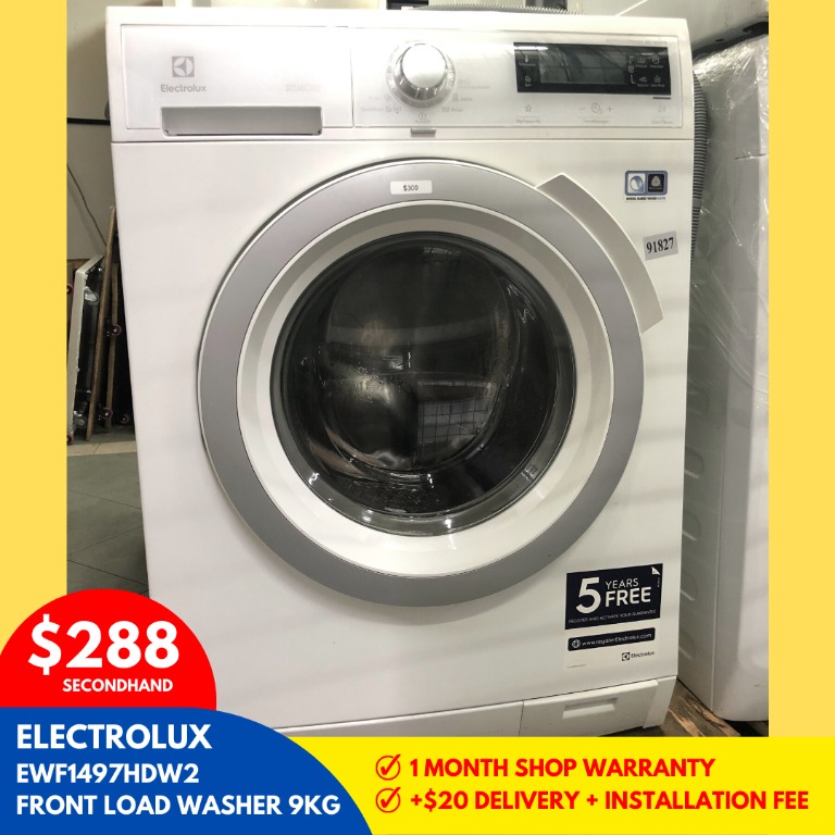 ELECTROLUX 9KG FRONT LOAD WASHER_EWF1497HDW2, TV & Home Appliances