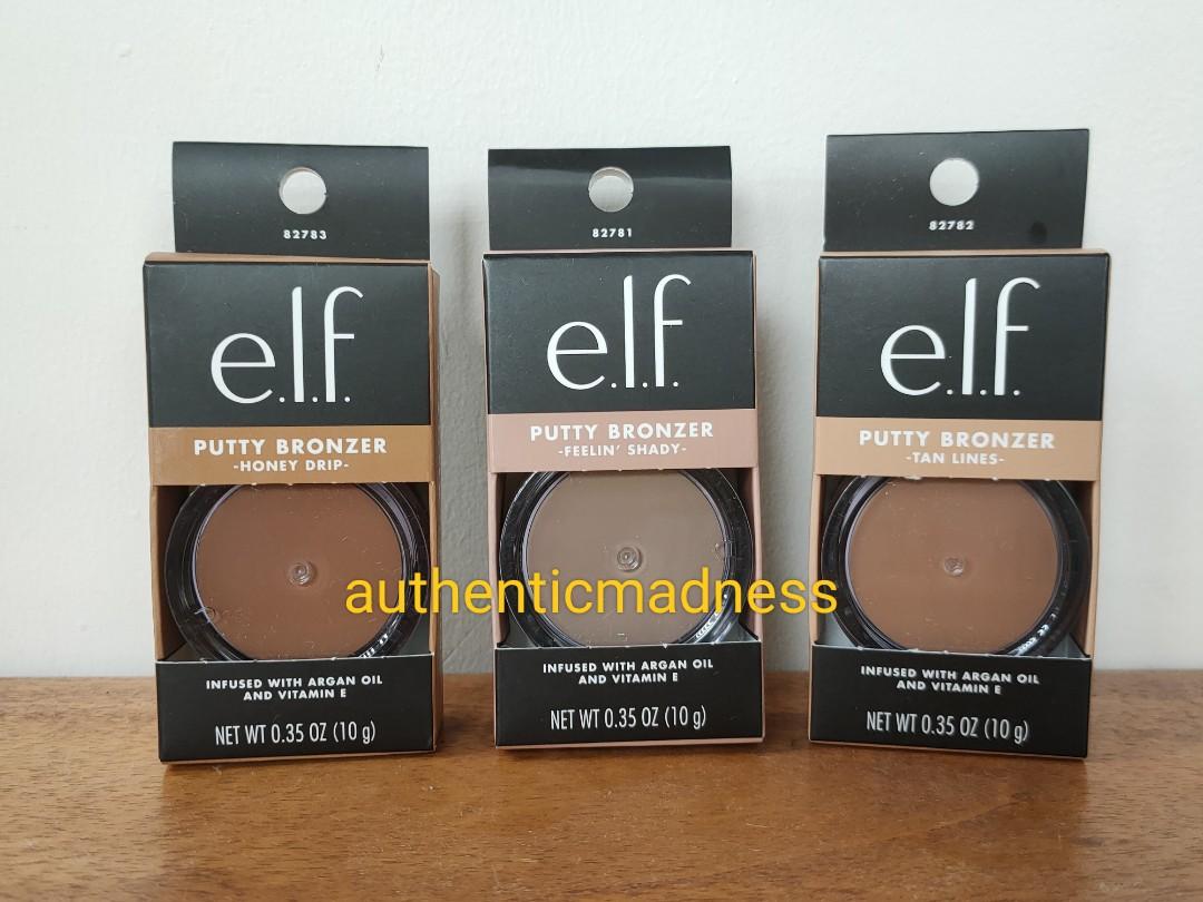 e.l.f. Cosmetics Putty Bronzer, Creamy & Highly Pigmented Formula, Creates  a Long-Lasting Bronzed Glow, Infused with Argan Oil & Vitamin E, Tan Lines,  0.35 Oz (10g) : : Beauty & Personal Care