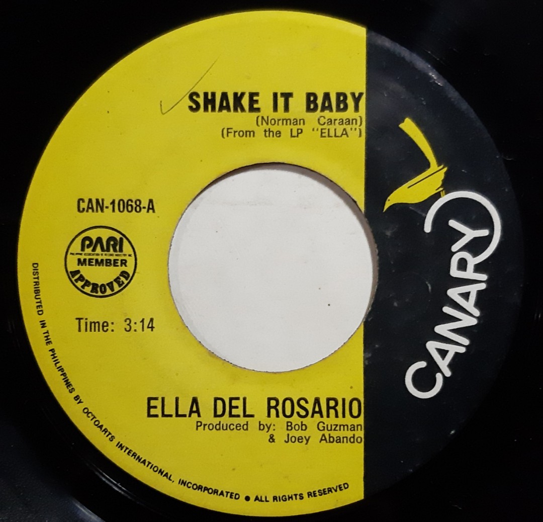 Ella Del Rosario Shake It Baby 7 inch Vinyl Record, Hobbies  Toys, Music   Media, Vinyls on Carousell