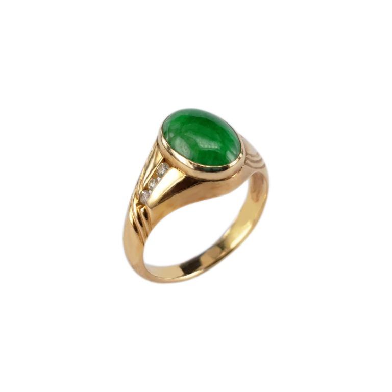 Mens jade hotsell signet ring