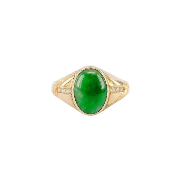 Mens jade signet ring store