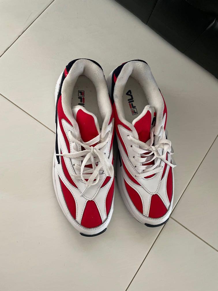 Fila shoes red white