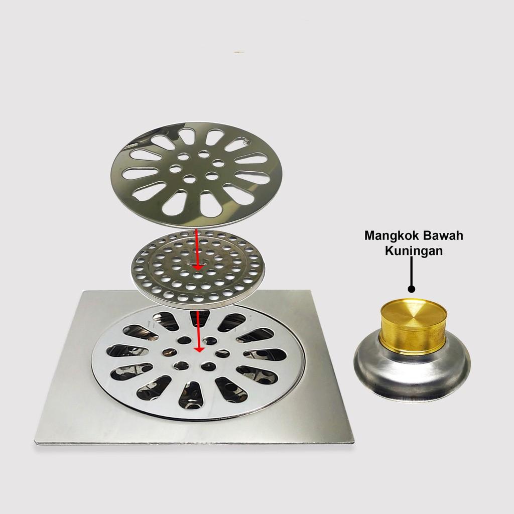 Floor drain Premium Full Stainless Otomatis Buka Tutup Anti Banjir