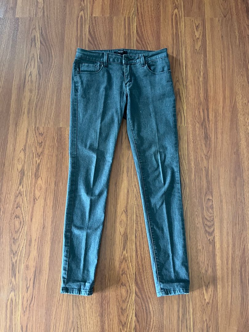 Forever 21 Gray Denim Jeans, Women's 