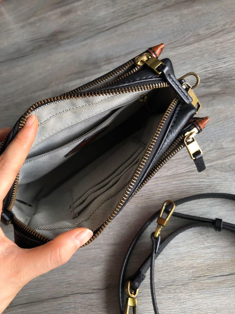 Fossil campbell crossbody outlet black
