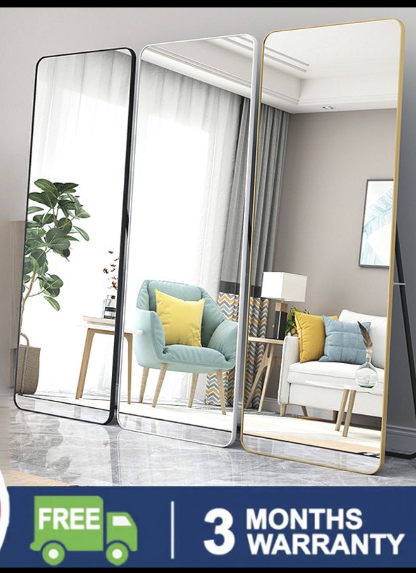 Full body mirror bedroom wall fitting mirror girl dressing mirror