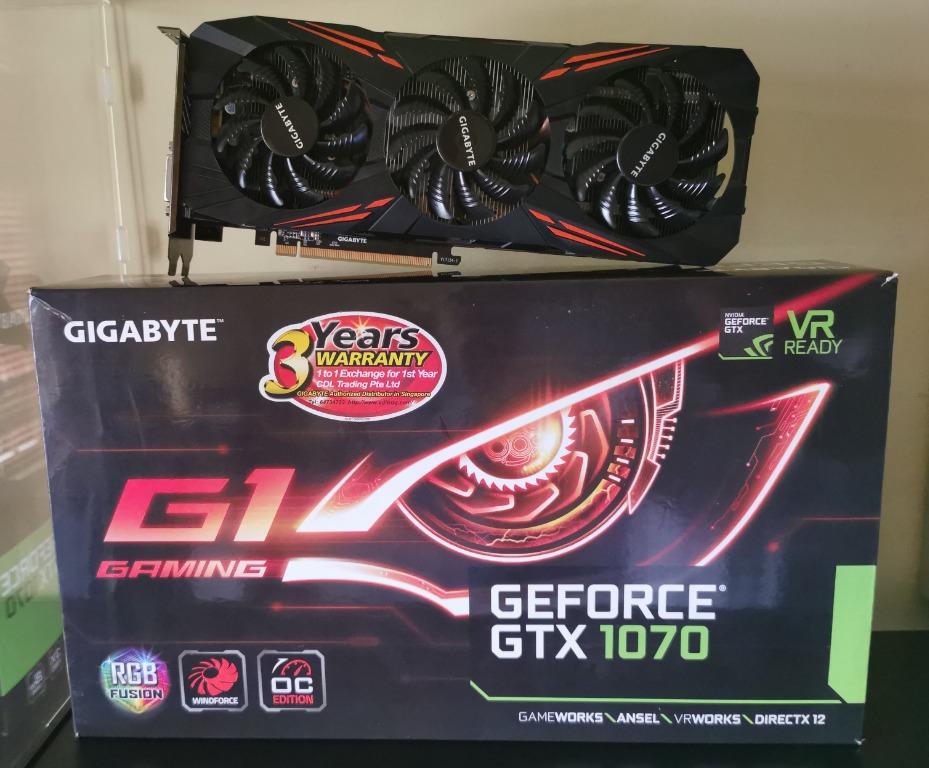 Gigabyte geforce gtx cheap 1070 g1 gaming 8g