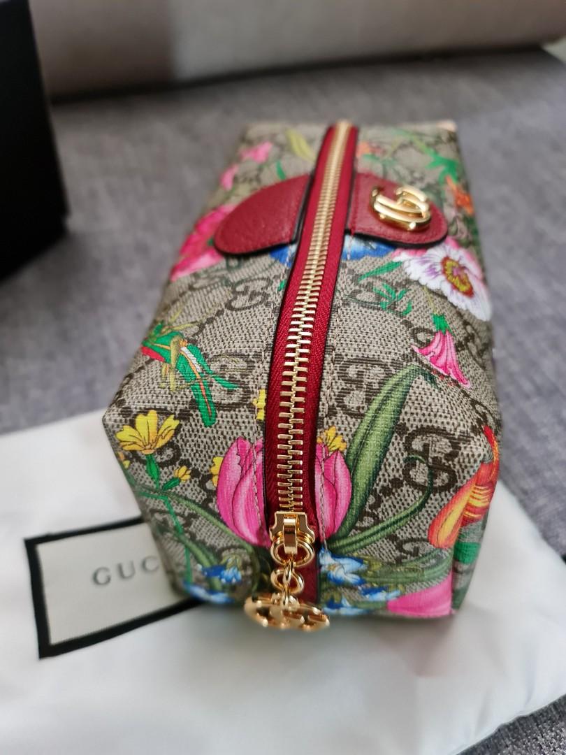 Gucci flora cosmetic case sales