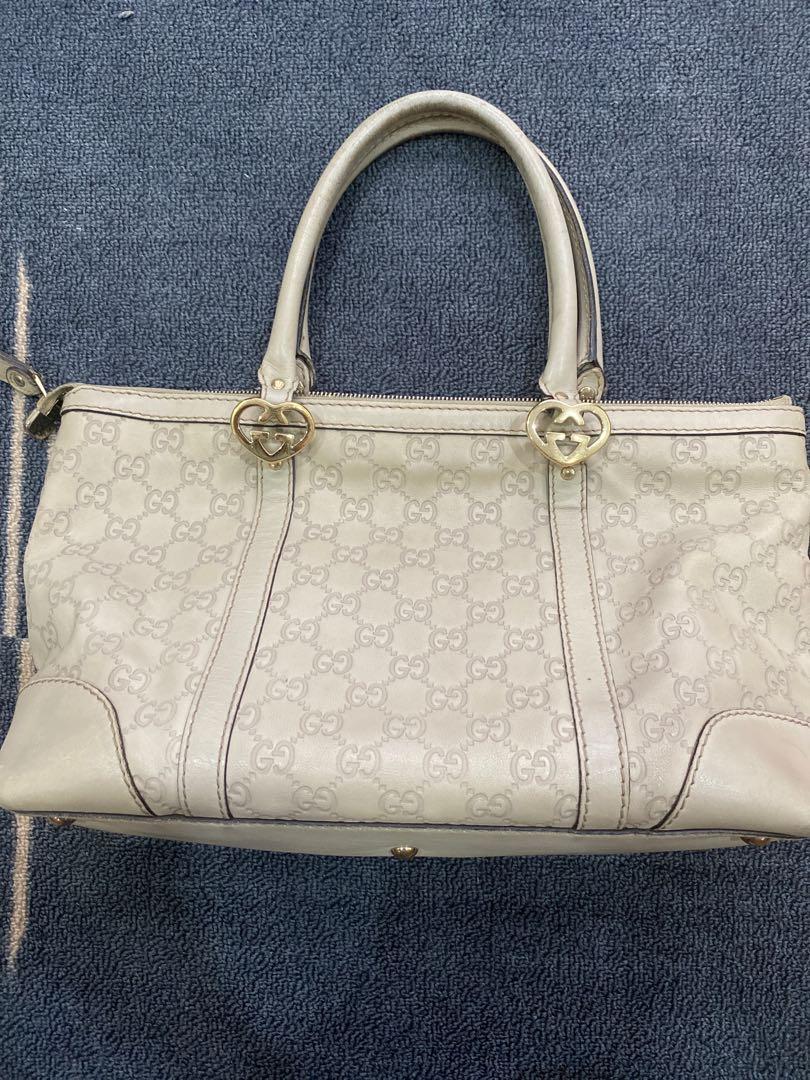 Gucci Top Handle Beige Bag Clearance, Women's Fashion, Bags & Wallets