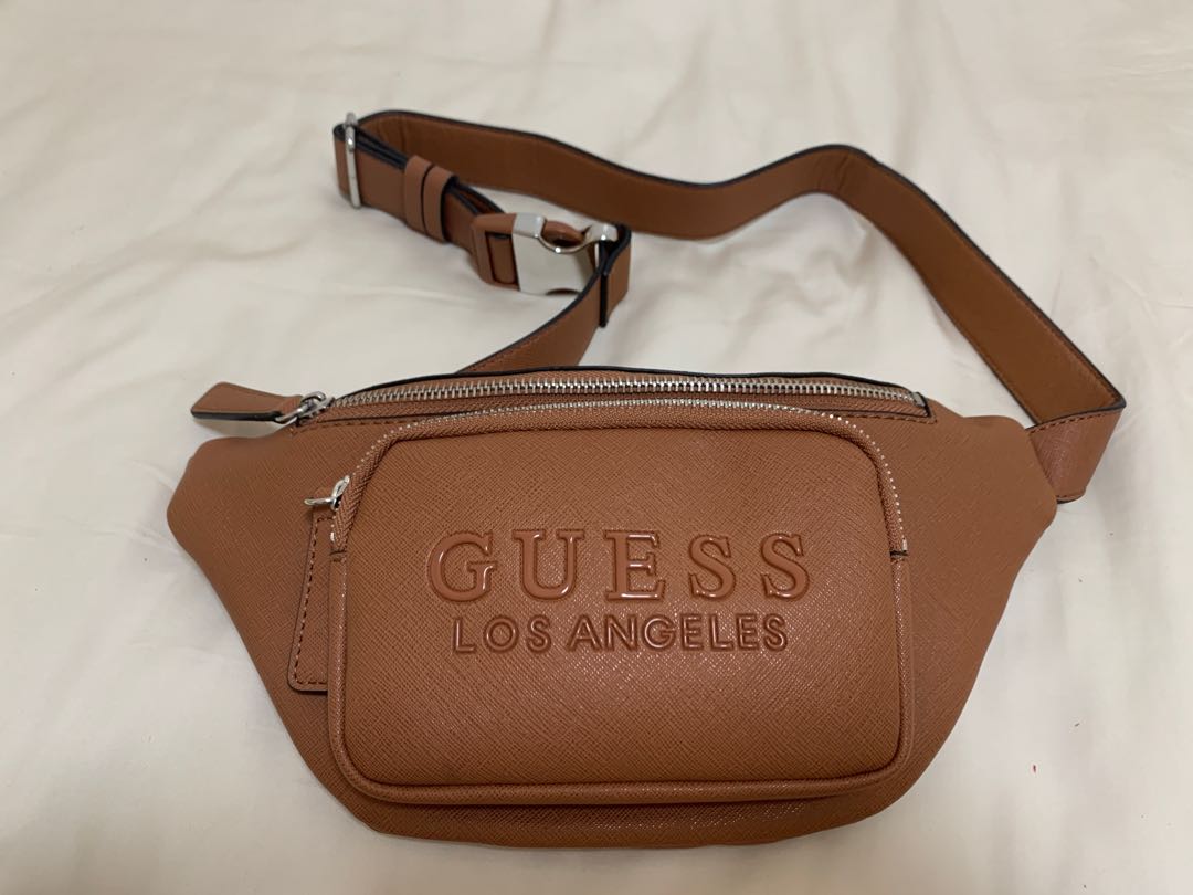guess belt bag brown