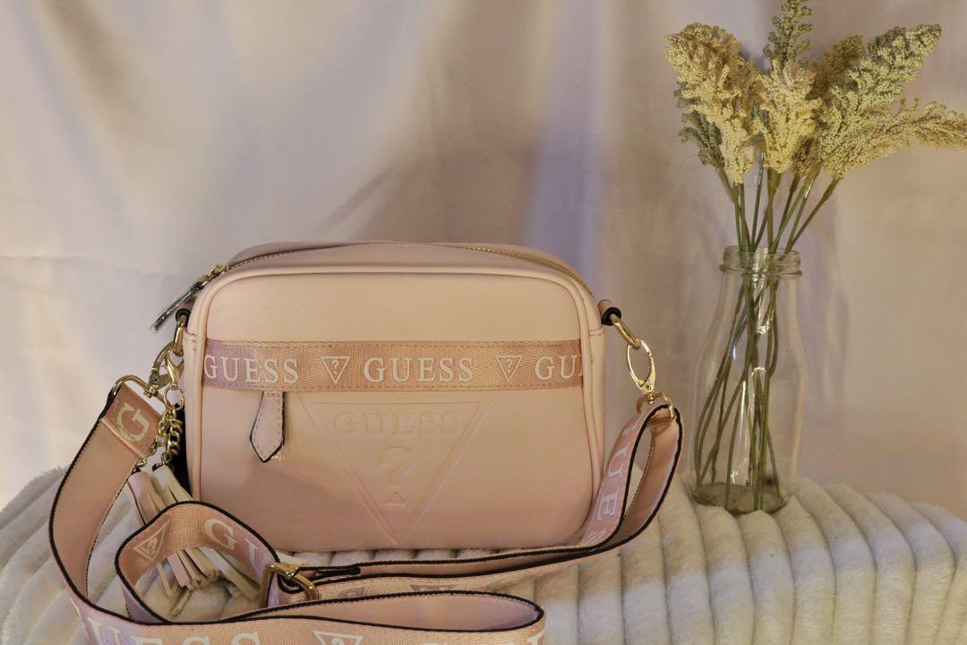 ORIG Guess Gesabel Crossbody in pink Women s Fashion Bags