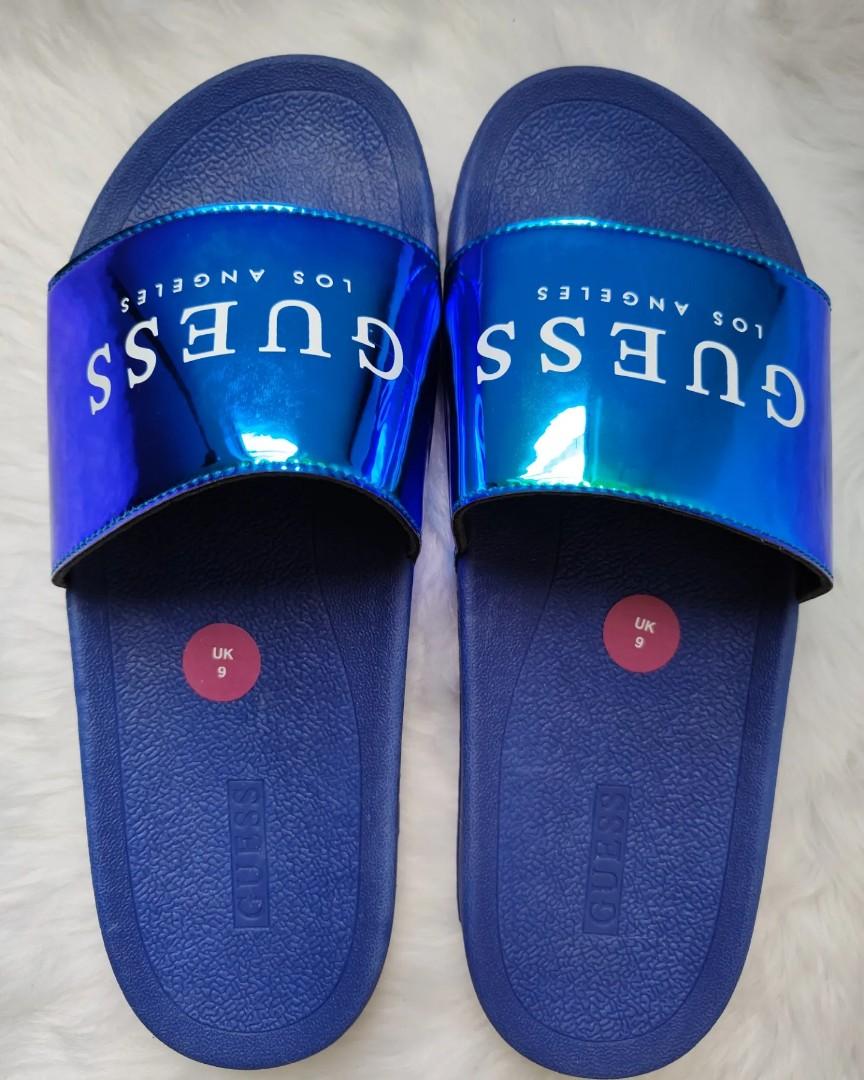 blue guess slides