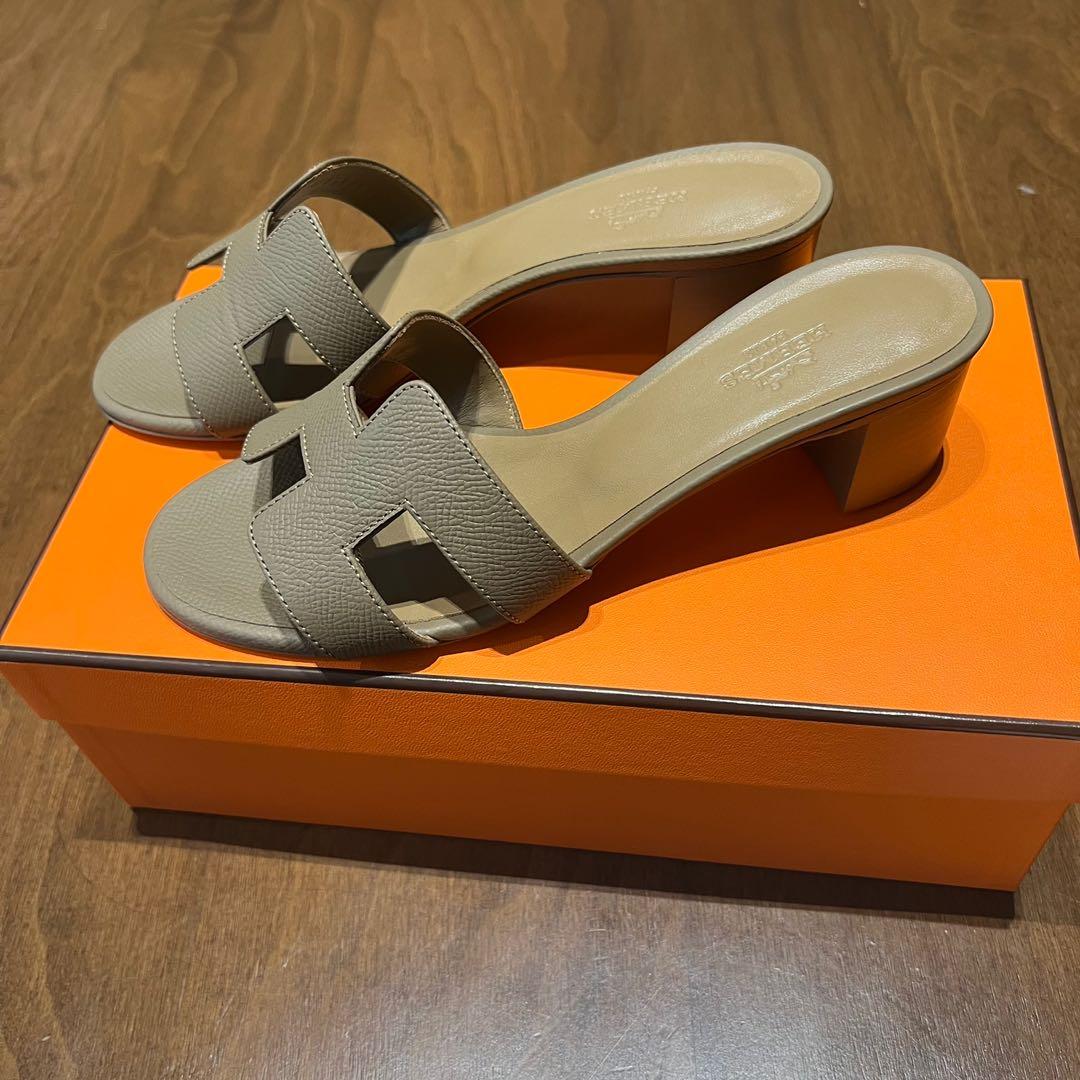 Hermes Etoupe Oasis Sandals #Size36#SGD800#Wornonce