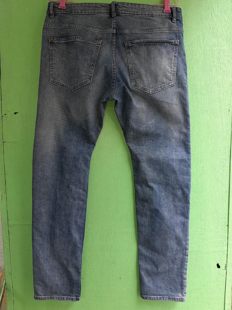H&m green biker jeans store