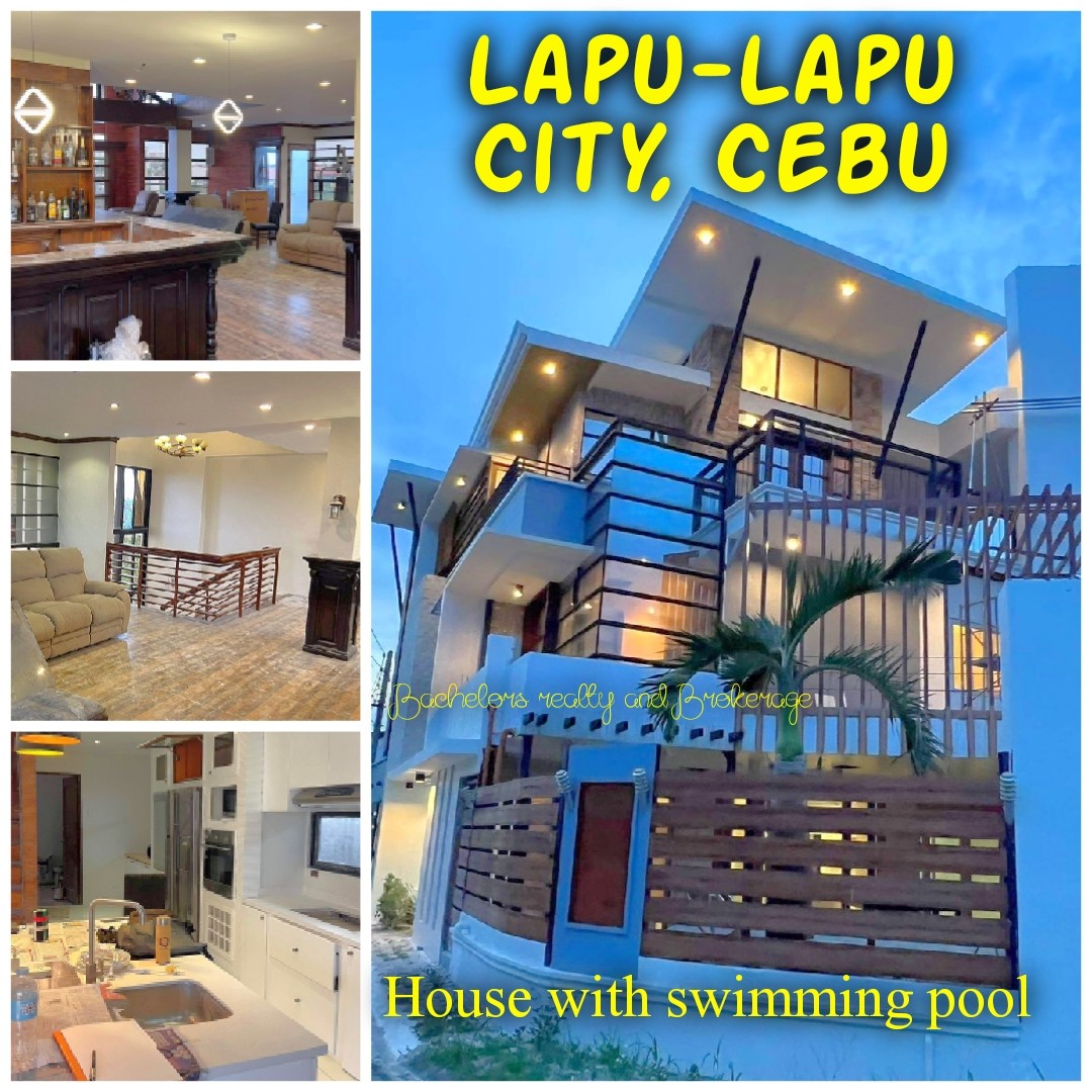 House and lot with swimming pool for sale in Basak, LapuLapu City Cebu, Property, For Sale