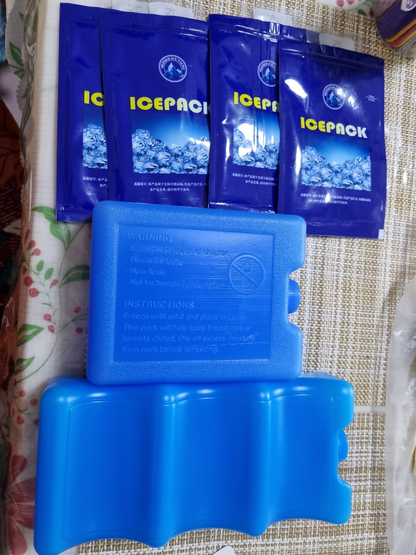 Ice packs for breastfeeding bottles, Babies & Kids, Nursing & Feeding
