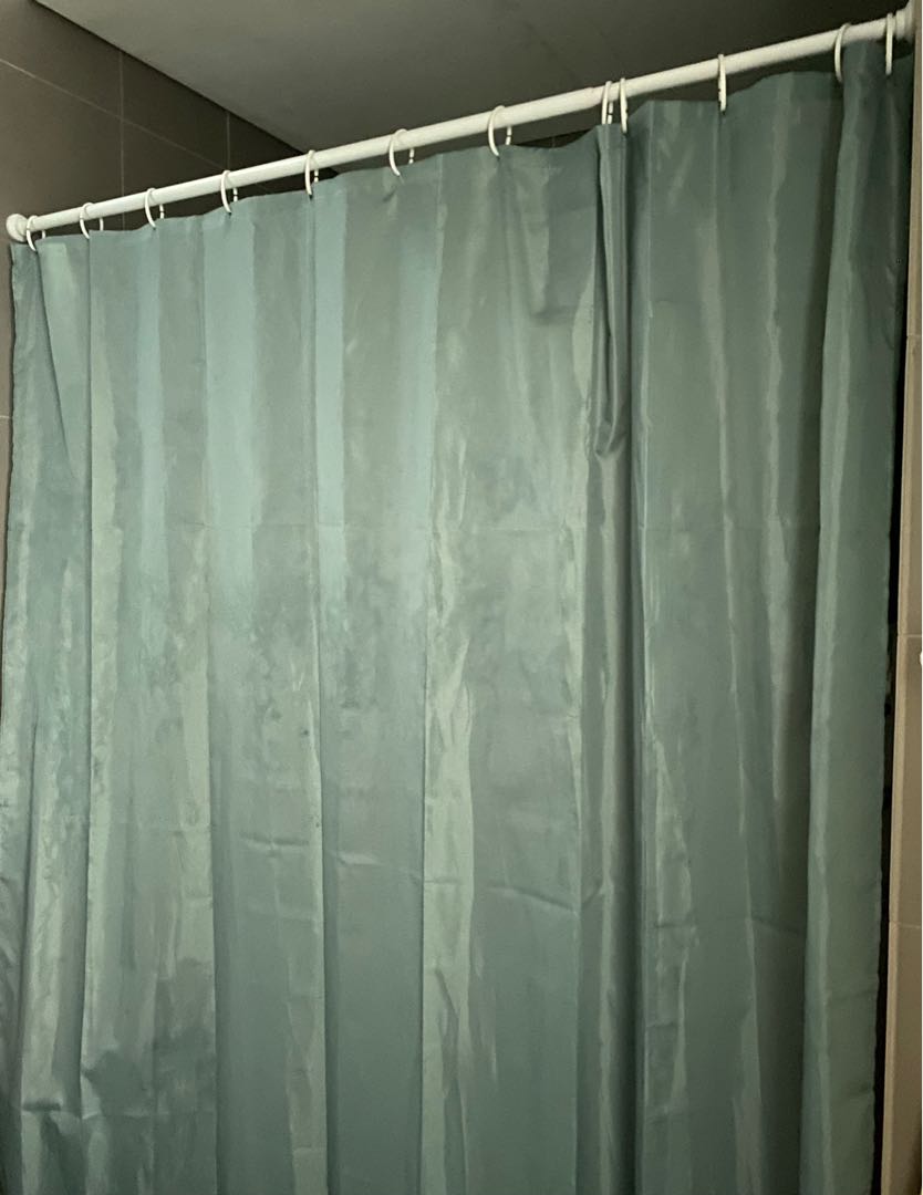 IKEA] Shower curtain set, Furniture & Home Living, Bathroom ...