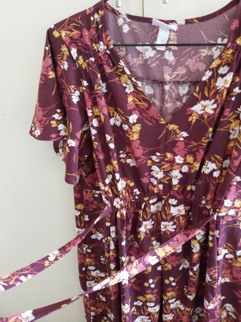Isabel Maroon Floral Dress (Category: Dresses) located in Iba. Submitted by skygregorio (Listing ID 1171662507, Image 2). Description: M-XL | PM for more Details 💚.