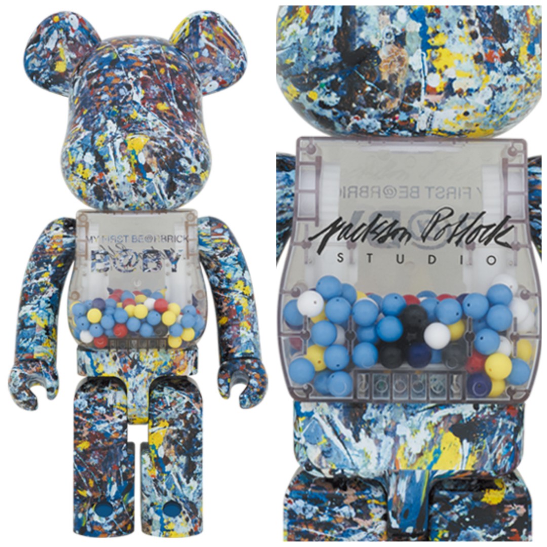 Jackson Pollock My First Baby 1000 Bearbrick, Hobbies & Toys, Toys