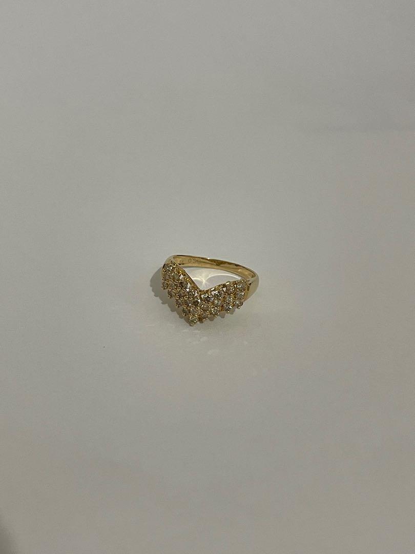 Japan Gold V Ring (Category: Rings) located in Cavite. Submitted by nering (Listing ID 1171752704, Image 1). Description: Size 4.5 2 grams 18k gold Diamond 0.50 With gem certificate 💎.