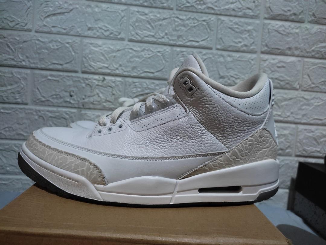 triple white jordan 3s