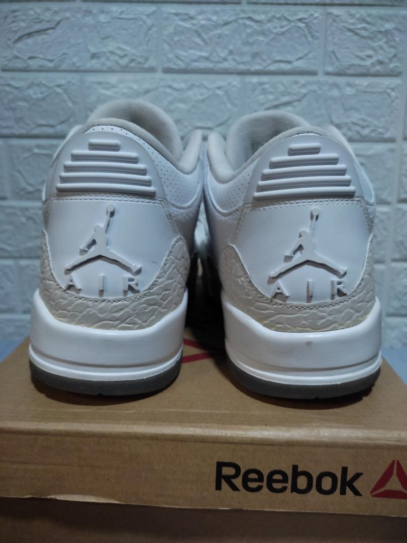 triple white jordan 3s