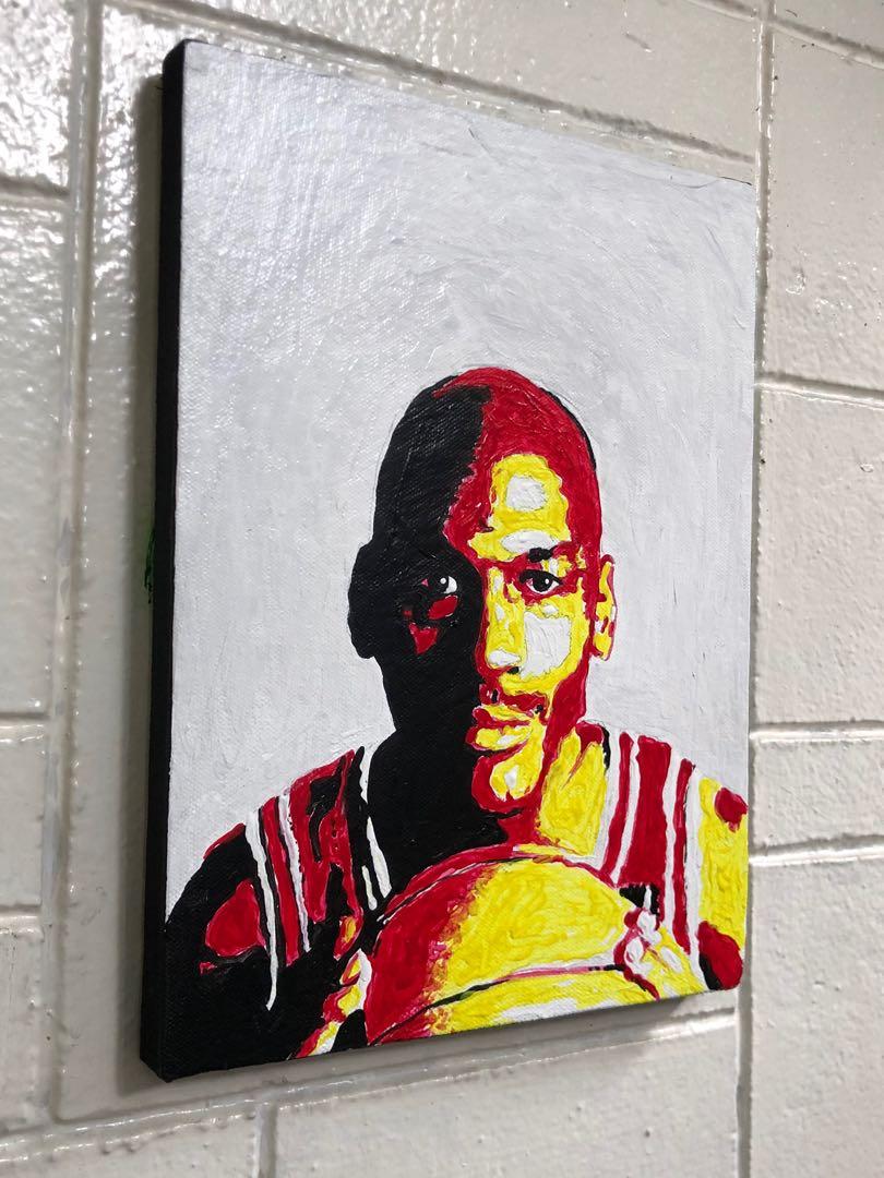 Jordan PopArt Painting 12” x 9” (Category: Art & Prints) located in Manila. Submitted by jayart.225 (Listing ID 1171660051, Image 2). Description: (acrylic on canvas) 12” x 9” 2022 Good for gifts, and for your room or shops. The artwork its ready to hang. if it is sold to you, it will be signed the artwork before it is sent to you. By GawiArtwork Follow us at IG @gawi_artwork.