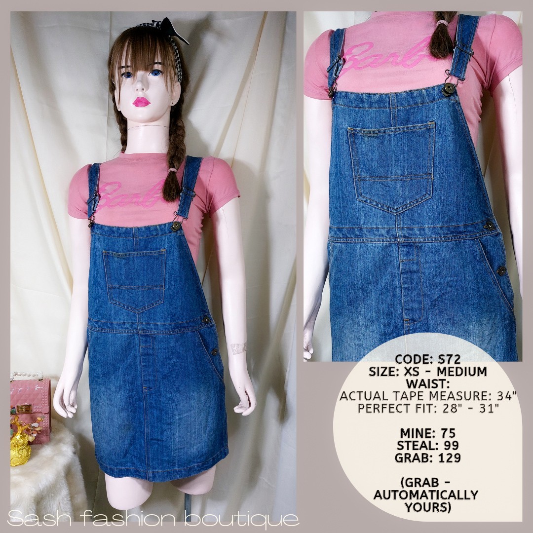 Jumper denim dress, Women's Fashion 