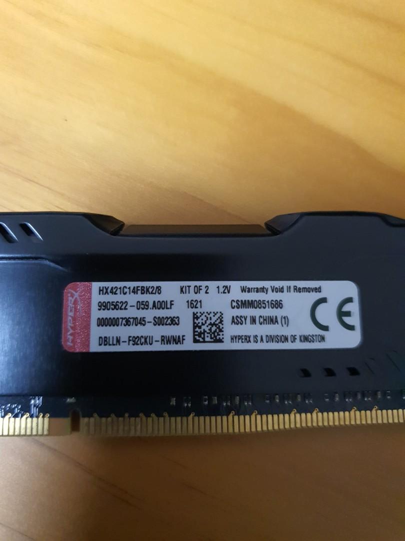 Fury hyperx sales 8gb ddr4